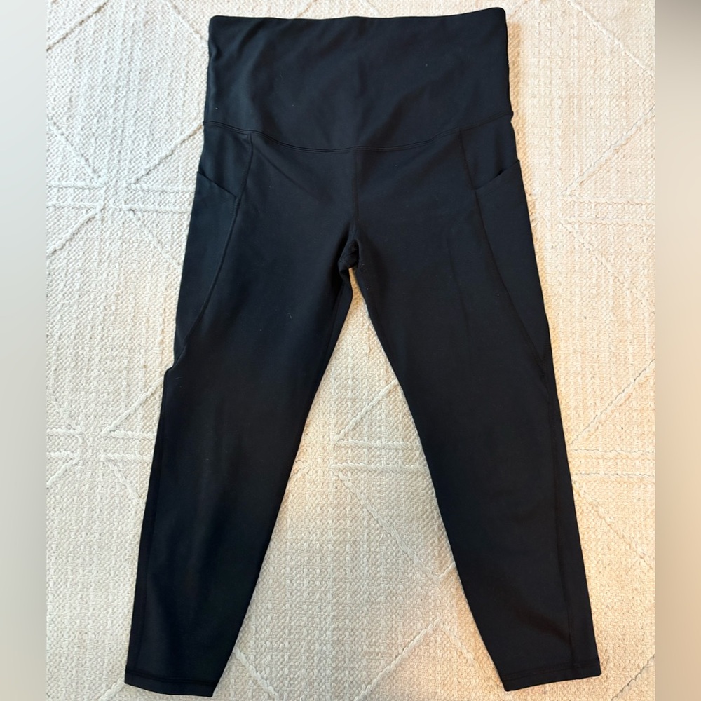 GapFit Maternity Black Leggings medium